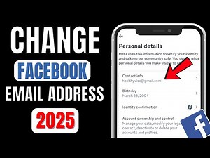 How To Change Email Address On Facebook 2025 - Full Guide