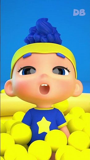 Baby DB! Learn Colors with Surprise Balls | D Billions #shortsforkids #db