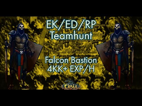 Tibia 2021 - Falcon Bastion (Red Room) Teamhunt (EK,ED,RP Hunt) - Profit & Charm Place.