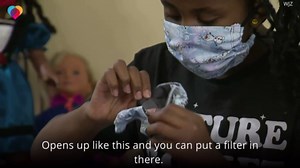 9-year-old creates homemade face mask business
