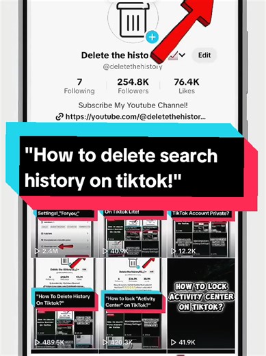 How to Delete Search History on TikTok