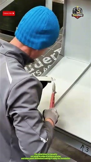 Precision Sheet Metal Cutting Using Manual Tin Snips #handtools