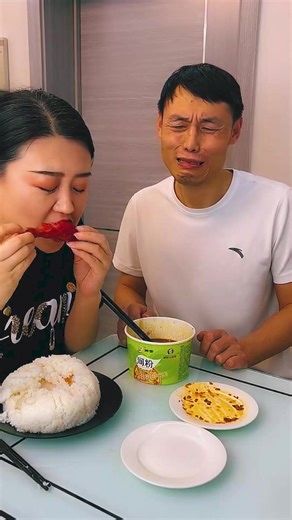 Husband & Wife Eating Foods With Funny Moment Ep031 | Looo