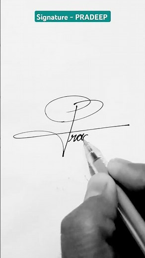 How to write p letter | p letter signature style | how to sign p letter #shorts #how