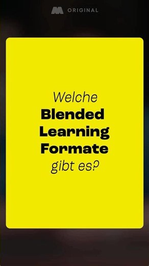 Welche Blended Learning Formate gibt es?
