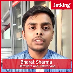 Hear what one of our proud students, Bharat Sharma had to say about Jetking. We wish he would keep upskilling and fast-track his future career. Learn More: https://jetking.com/courses #Jetking #Hardware #Networking #StudentTestimonial #Courses #UpSkill | Jetking