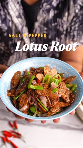 Nehal karkera on Instagram: "You all asked me for a veg version of Salt & Pepper Prawns, so I had to make this one. 🔥 Lotus root keeps it unbelievably crisp, without losing that classic salt-pepper punch. Simple ingredients, quick cook, and such a fun texture. 😋 Try this at home and tell me if this veg swap works for you. 💛 salt and pepper, lotus root, vegetarian recipe, quick snacks, crispy veg starter, easy cooking, Asian food, homemade recipe, easy recipes, explore"