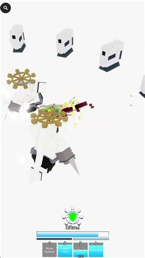 Hakari Vs 3 big raga in #jjs #jujutsushenanigans #roblox