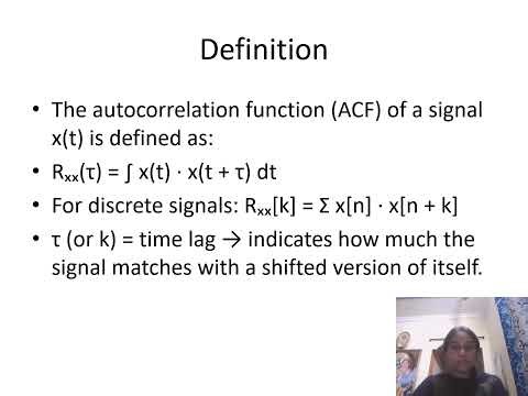 Autocorrelation Function - Definition and Properties