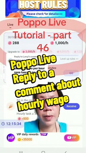 Poppo Live Tutorial: Hourly Wage Explained
