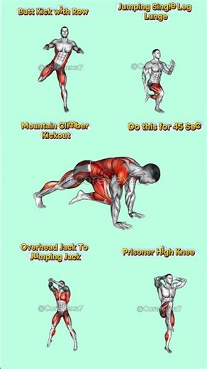 10 MINUTE HIIT TO BURN 500 CALORIES 🔥 #marvel #advancedabworkout #shoulder #strongabs #abs