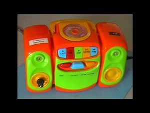 Circuit Bent Mini Toy Boombox by freeform delusion