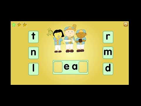 Starfall Making a Word to match the picture Vowel Teams (ai, ea, oa).