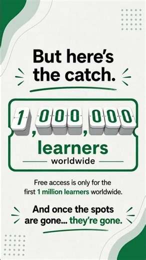 Learn AI for Free Before the 1 Million Limit