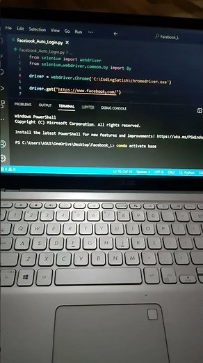 Facebook Automation with Python and Selenium #shorts #trending #viralvideos #python #short shor