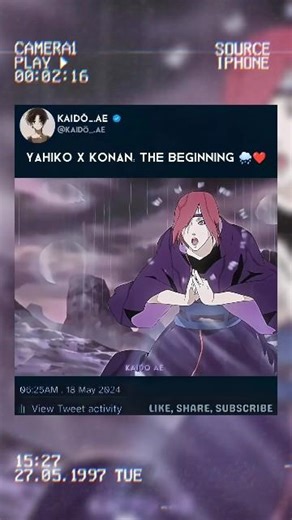 Before The Pain How Yahiko And Konan Found Hope In The Rain Of Amegakure❤️
