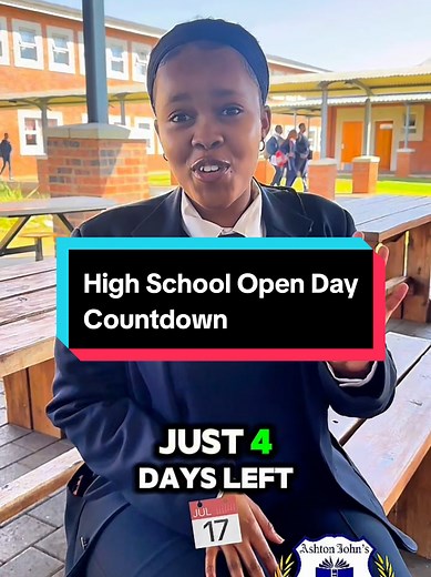 High School Open Day Countdown at Ashton John's
