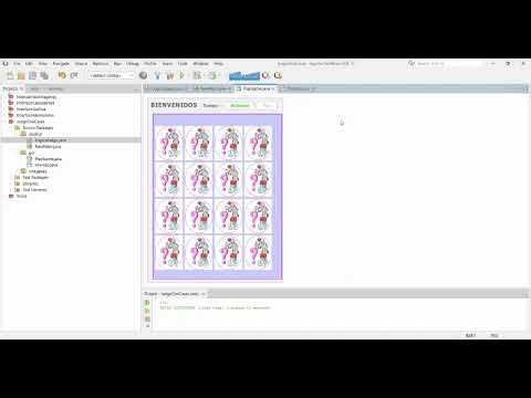 interfaz grafica de un juego de dos caras en netbeans
