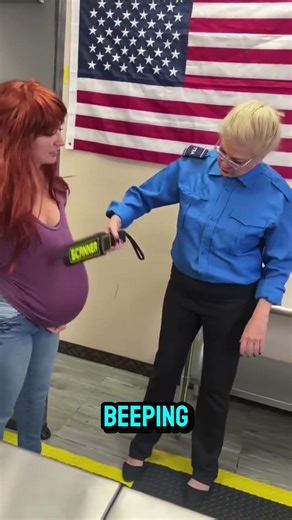 She tried to smuggle a package under a FAKE BELLY... 😱🤰