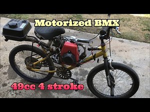 49cc 4 stroke Motorized bmx bike build
