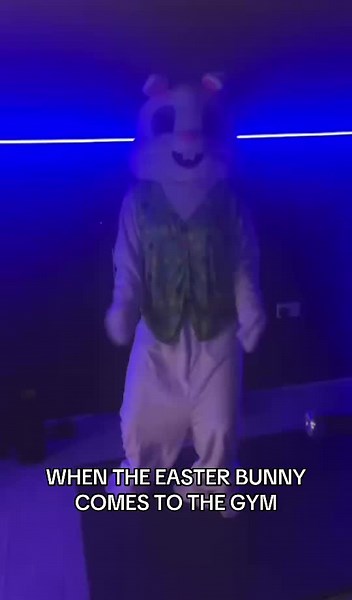 When the Easter Bunny Hits the Gym for a Workout