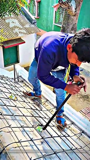 Manual Iron Bending Trick: How to Install LED Light Holder on Roof Reinforcement