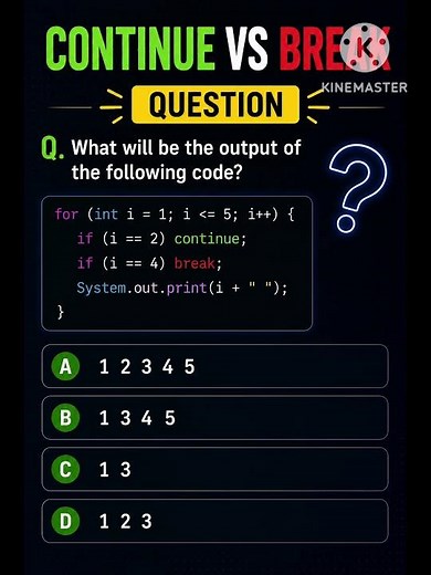 Continue vs Break in Java 🔥 | Most Beginners Get This Wrong