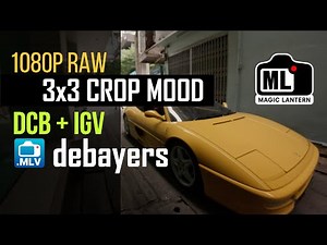 DCB vs IGV Demosaicing in MLVApp — Quick Tutorial for 3x3 1080p Magic Lantern RAW - plus - Topaz AI