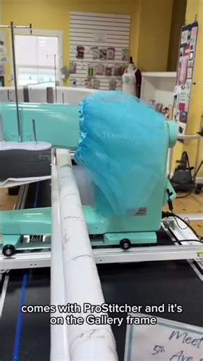 Come see the special edition 5th Avenue Blue longarm at Quilting Mayhem.