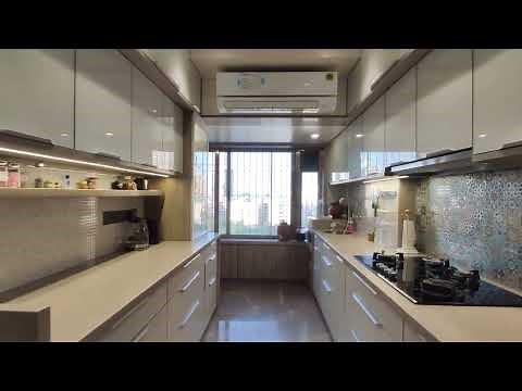 Parallel Kitchen Designs| Kitchen in Ceramic and Glass| Kitchen Is A Heart At Home.