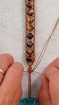 Beaded Button Knot #knots #bracelets #shorts