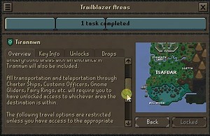 15 reactions |  Another look at a Leagues II - Trailblazer area!  Journey to the west and unlock Tirannwn, home of the Elves. ⚔️ Zulrah, Zalcano, and the Gauntlet. This area offers a lot of combat options!  Want to know more about what you can unlock? Find it all here: https://osrs.game/Leagues-Areas | Old School Runescape | Facebook