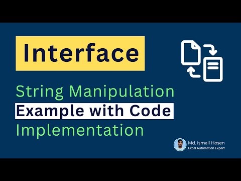 Interface: String Manipulation Example In VBA