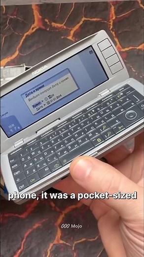 Nokia's POCKET COMPUTER Phone 🖥️ #smartphone #oldnokia #nostalgia #techretro #retro #tech #vintage