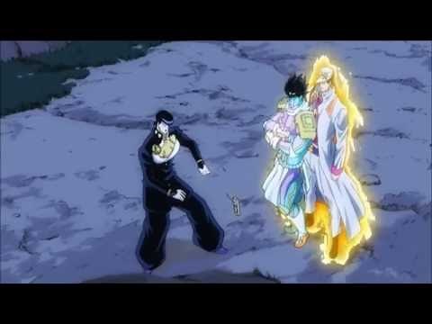 JoJo's Bizarre Adventure Part 4 Jotaro stops time [Star Platinum The World]