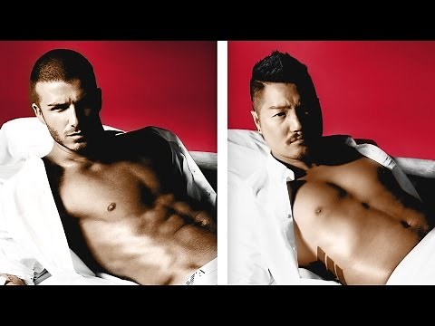 Asian Men Re-Create Iconic Underwear Ads