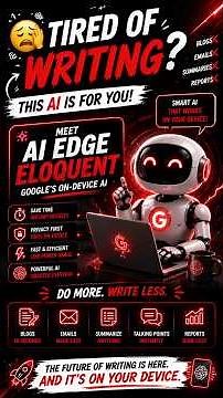 Tired of typing long prompts? 🤖Meet AI Edge Eloquent — Google’s on-device AI.
