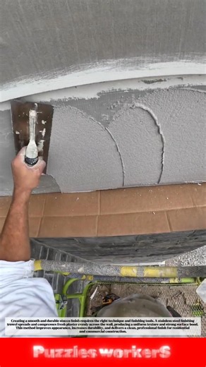 Perfect Stucco Finish! Mason Creates a Flawless Wall Texture