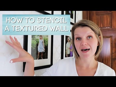 How to Stencil a Textured Wall