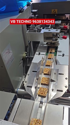 Triple Servo Chikki Packing Machine