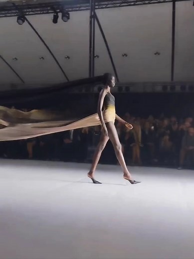 Anok Yai's Stunning Mugler Runway Walk Moments