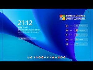 Microsoft Surface Desktop 2025 | New Style | New Theme for Windows 10 & 11 tutorials Video