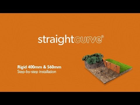 Straightcurve® 2025 - Rigid Garden Edging - 400 & 560mm - 15.75 & 22 inch - Installation Video