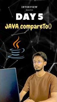 How To Use compareTo() Method in Java | Java String Methods for Beginners #javaforbeginners #shorts