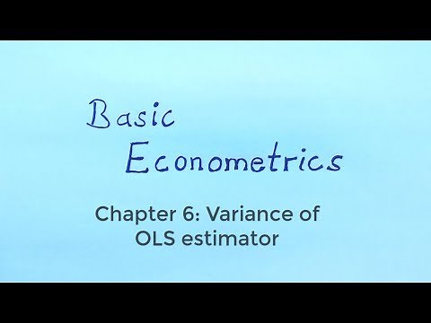Basic Econometrics - The variance of the OLS estimator