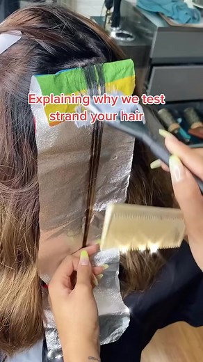 Time for a Teststrand ✅ #teststrand #strandtest #raleigh #celebrityhairstylist #raleighhairsalon #hairstylist #raleighnc #northcarolina #raleighextensions #swanmethod #ledafazal #hairextensions #FacebookReelsContest | Leda Fazal