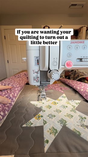 Quilts, Patterns, Tutorials on Instagram: "Number one tip for better looking quilting. I’ve said it before and I will say it again: slow down! For the next few days, I am going to be reposting my most popular posts of the year. This one generated a few questions about the quilting guide so here is some info that might help: - The quilting guide came with my machine (Janome 6700) - On every other machine I have had, this tool didn’t work very well and had to be taped into place. It hooks into the
