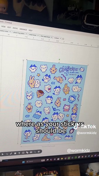 DIY Sticker Sheet Tutorial Using Silhouette Portrait 3