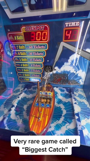 Discover the Rare Arcade Game 'Biggest Catch'