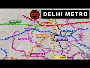 Amazing Metro Network of Delhi Explained Through Animated Map